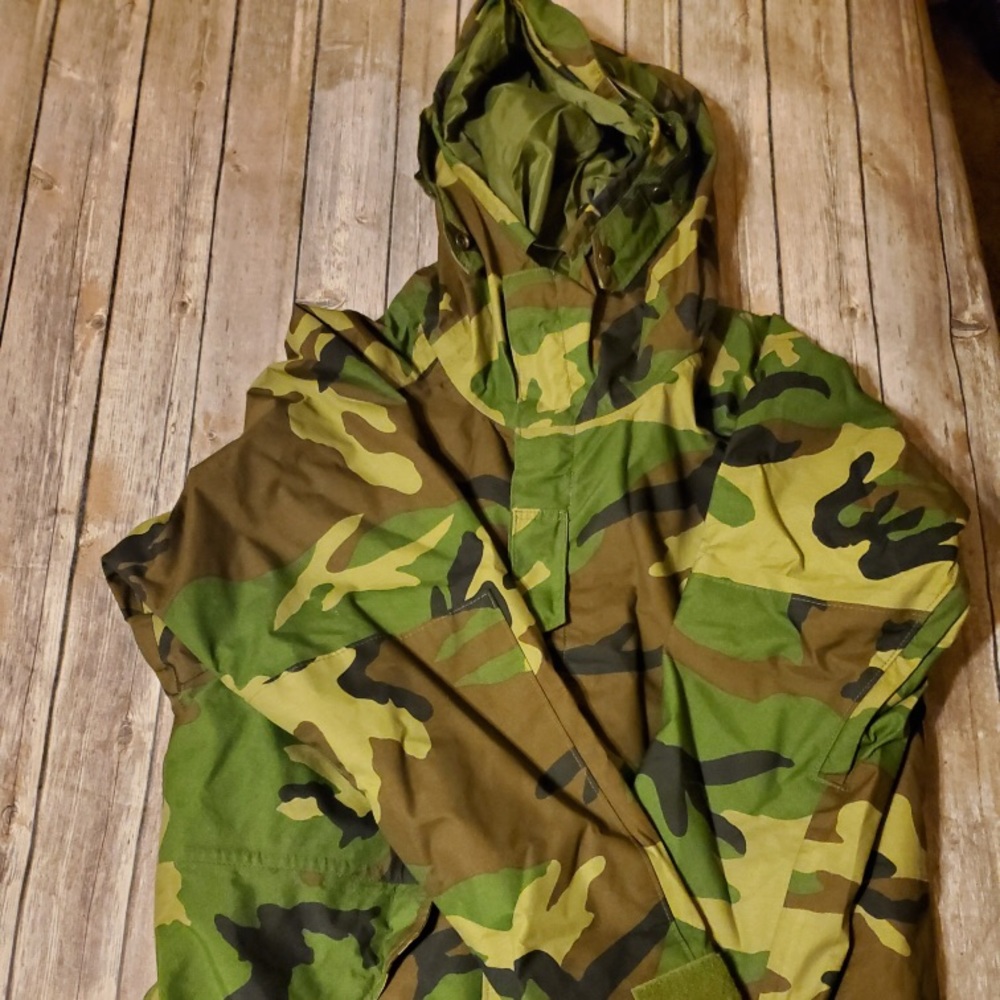 Thick Camo Woodland Parka